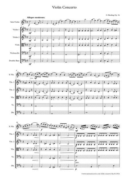 Violin Concerto Op.36 For Violin And String Orchestra